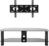 Omnimount Modena 55FP Video Table, Fits Most 47-Inch to 55-Inch Flat Panels (Black)