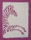 Handmade Papercut Art - I Dreamt I was Riding a Purple Zebra