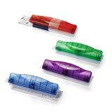 Officemate Translucent Plastic 3 Hole Punch, 8 Sheet Capacity, Comes in Assorted Translucent Colors - Purple, Blue, Raspberry and Teal (90119)