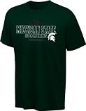 Michigan State Spartans Dark Green Destroyed Basketball T-Shirt