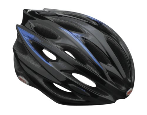 Bell Lumen Charged Bike Helmet (Black/Blue, Medium)