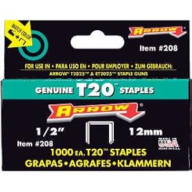 Arrow Fastener #208 T20 1 2 Staple by ARROW FASTENER