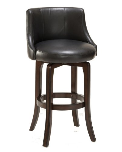 Napa Valley Black 25 High Swivel Counter Stool