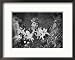 Cottingley Fairies Art Styles Framed Photographic Poster Print by Elsie Wright, 21x17