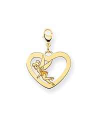Disney Tinker Bell Heart Lobster Clasp Charm