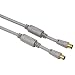 Hama Antennen-Kabel Koax-Stecker - Koax-Kupplung 3 m 100 dB silber