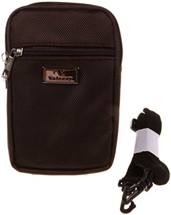 Big Dragonfly Simple Style Multifunctional Double Layer Zipper Nylon Mini Mobile Phone / Camara Bag Pouch with Lanyard and Carabiner for Iphone5 Iphone 6, iPhone 6 Plus Samsung Galaxy Note4 Note3 S4 S3 HTC and Other Mobile Phone / Camara