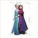 FROZEN Queen Elsa&Anna Wall Stickers Decal Removable Kids Décor PVC Mural Art
