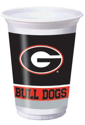 Creative Converting Georgia Bulldogs Printed 20 Oz Plastic Cups 8 Count