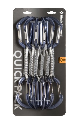 Black Diamond QuickWire Quickpack Quickdraws Ink Blue/Ink Blue, 12cm