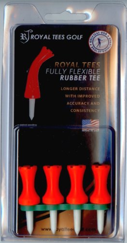 Royaltees R3 1 Pack Flexible Golf Tees Orange