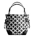 Coach Peyton Canvas Op Art Tote Black White