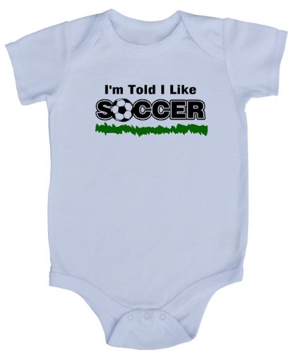 MyLullabug Unisex-baby I'm Told I Like Soccer & Shirt
