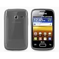funda en silicona funda para Samsung Galaxy Y Duos S6102 incl. Protectores de Pantalla Solid Grey