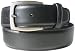 Belt by Ardente, Black, brown, Nickel Silver Buckle, 35mm (app. 1-3/8 inches Wide) - Style 3636