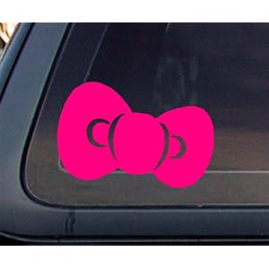 PINK Bow Car Decal / Sticker
