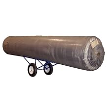 Vestil CARPET-45 Portable Carpet Dolly with Fully Pneumatic Wheels, 500 lbs Capacity, 60" Length x 26" Width x 20" Height