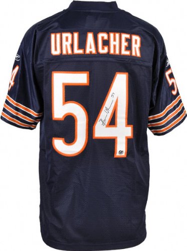Brian Urlacher Autographed Jersey | Details: Chicago Bears, Reebok, Replithentic, Navy