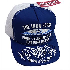 Indian Motorcycle プリントメッシュキャップ「THE IRON HORSE」