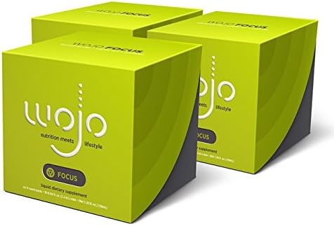 3-Pack wojoFOCUS Cube Single-Use Liquid Dietary Supplement (90ct)