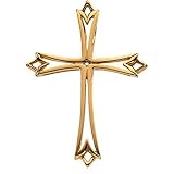 14K Yellow Gold Cross Pendant