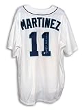 Edgar Martinez Signed Seattle Mariners White Majestic Throwback Jersey - The Double 10-8-95