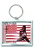 Motley Crue Red, White & Crue Logo Key Chain