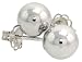 10k White Gold 6mm Ball Stud Earrings