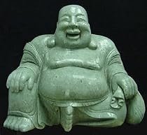 Jade Happy Buddha Statue Asian Art Sculpture Home Decor Gift Ideas