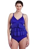 It Figures! Women's Romance Women's Plus Ruffle Tankini