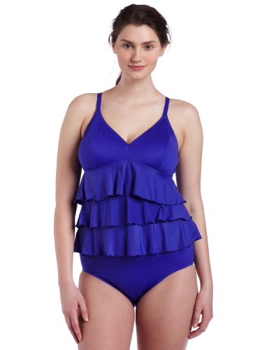 It Figures! Women's Romance Women's Plus Ruffle Tankini product image