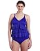 It Figures! Women's Romance Women's Plus Ruffle Tankini, Boysenberry, 24W