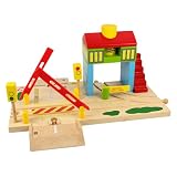 Complete Wooden Train Railway System - Signal Box (Compatible with leading wooden rail systems) - Wooden Toy