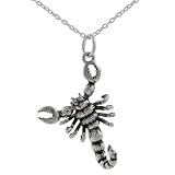 Sterling Silver Movable Scorpion Pendant