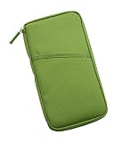 U2U New Multi Purpose Waterproof Travel Passport Credit Id Card Cash Holder Organizer Wallet Purse Case Bag (GREEN)