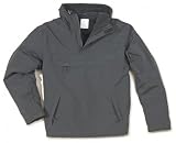 Herren Windbreaker Outdoor Hoodie mit Fleece - Regenjacke,Windjacke - schwarz -