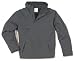 Sports : Herren Windbreaker Outdoor Hoodie mit Fleece - Regenjacke,Windjacke - schwarz -