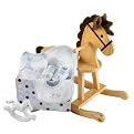 Baby Aspen "Rockabye Baby" Rocking Horse with Plush Toy and Layette Gift Set - 0-6 months