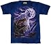 Suchen : Wolf W&ouml;lfe - T-Shirt aus USA - handgebatikt, 100% Baumwolle