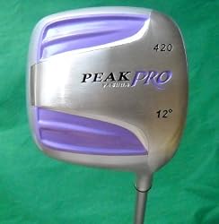 Ladies 16 Piece "Peak Pro" All Graphite Full Golf Club Set w420cc Driver; Ladies Stand Bag Hybrid Irons Putter & HCs; Petite & Regular Length;Fast Shipping