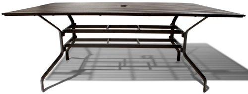 Strathwood Falkner Dining Table with Umbrella Hole, 72 Inches