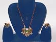 Womens Jewelry Meenakari Necklace Set and Earring In Multi Beads-3pc Set(Brand New) Free Shipping