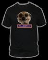 QUIPS AND QUOTES TSHIRTS (MEERKAT SIMPLES) colour BLACK size LARGE