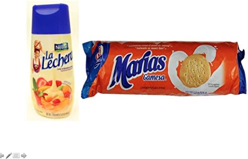 La Lechera Sweetened Condensed Milk, Squeeze Containers, 11.8 Oz + Cookies Marias Tube 4.9