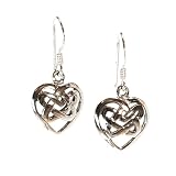 Sterling Silver Celtic Heart Earrings