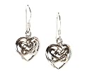 Sterling Silver Celtic Heart Earrings