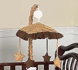 Camel and Chocolate Paisley Musical Crib Mobile Baby Bedding Accessories by JoJo Designs