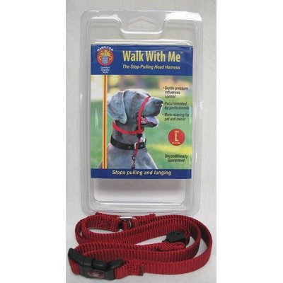 Hamilton 5/8-Inch Medium Dog Head Harness, 25 to 60-Pound, Red