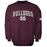 NCAA Mississippi State Bulldogs Maroon Automatic Crew Sweatshirt