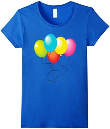 Women's Balloons T-Shirt Fashion Small Royal Blue